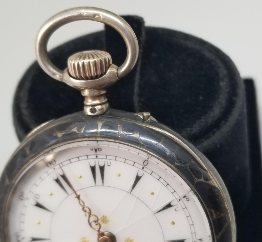 OSMANLI DÖNEMİ SAVATLI GÜMÜŞ NADİR CEP SAATİ