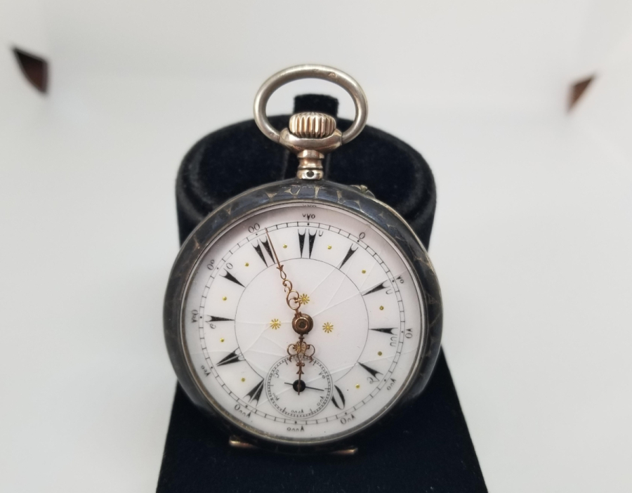 OSMANLI DÖNEMİ SAVATLI GÜMÜŞ NADİR CEP SAATİ