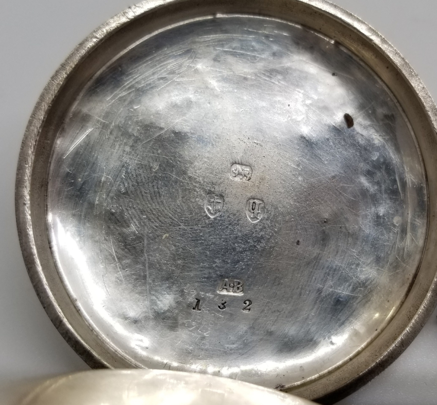 ARKADAN KURMALI GÜMÜŞ KASA NADİR TİPTE AMERİKAN CEP SAATİ