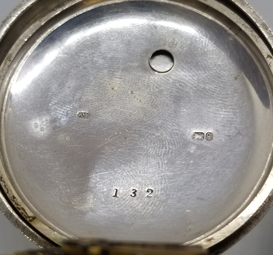 ARKADAN KURMALI GÜMÜŞ KASA NADİR TİPTE AMERİKAN CEP SAATİ