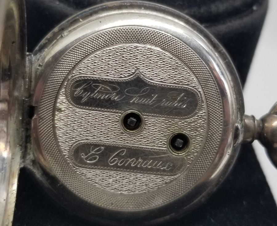 AKREP YELKOVANI LALE FORMLU ANTİKA GÜMÜŞ CEP SAATİ