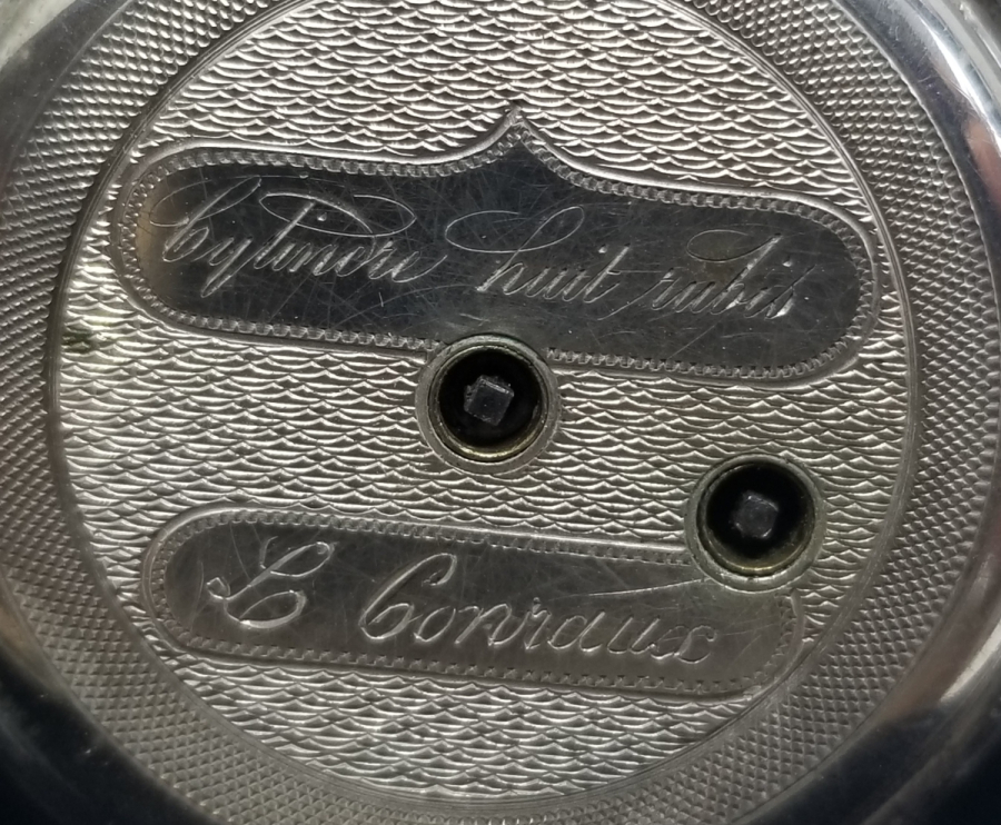 AKREP YELKOVANI LALE FORMLU ANTİKA GÜMÜŞ CEP SAATİ