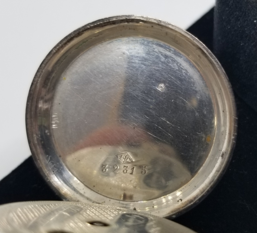 AKREP YELKOVANI LALE FORMLU ANTİKA GÜMÜŞ CEP SAATİ