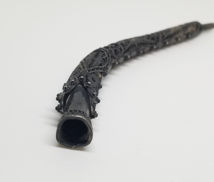 GÜHERZE İŞÇİLİKLİ OSMANLI DÖNEMİ GÜMÜŞ SİGARA AĞIZLIĞI