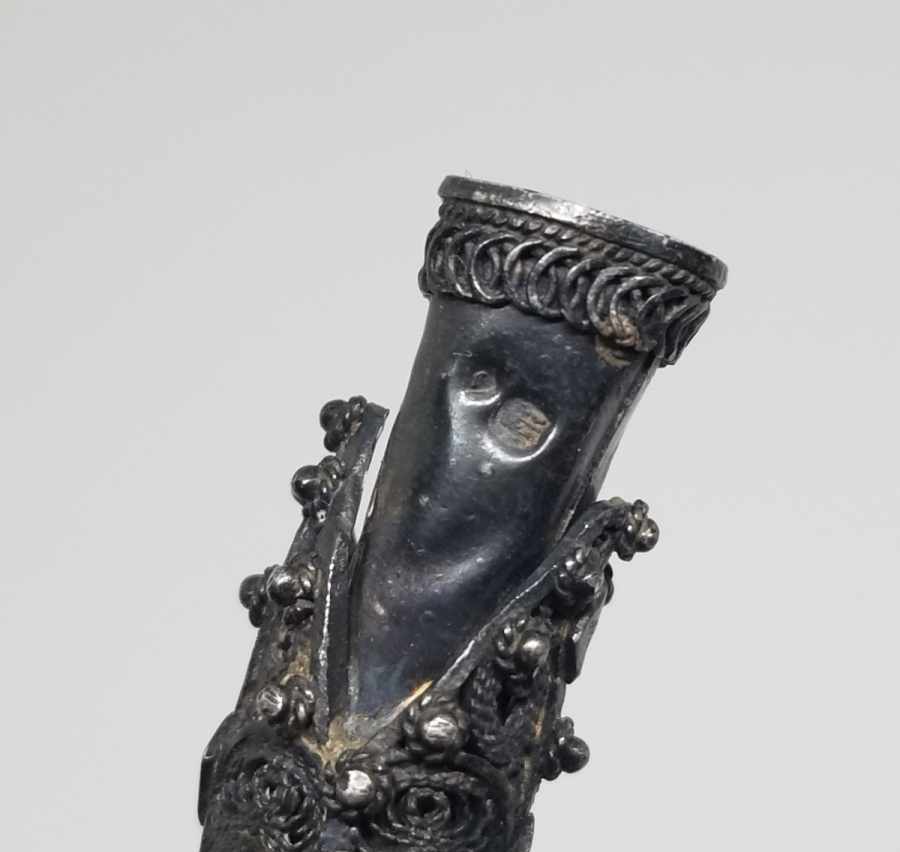 GÜHERZE İŞÇİLİKLİ OSMANLI DÖNEMİ GÜMÜŞ SİGARA AĞIZLIĞI