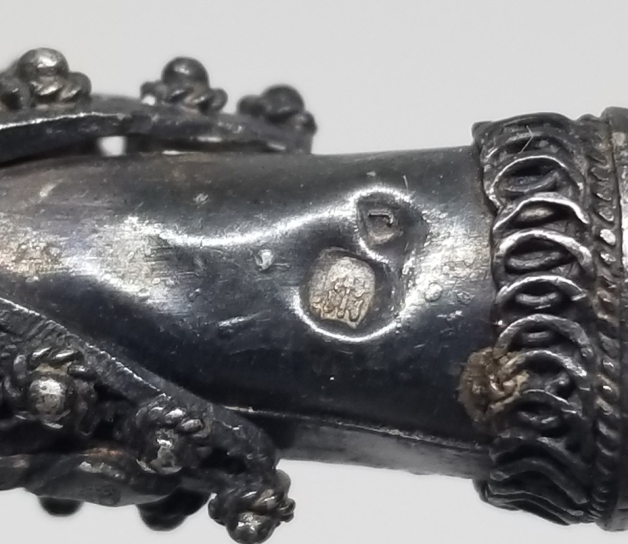 GÜHERZE İŞÇİLİKLİ OSMANLI DÖNEMİ GÜMÜŞ SİGARA AĞIZLIĞI