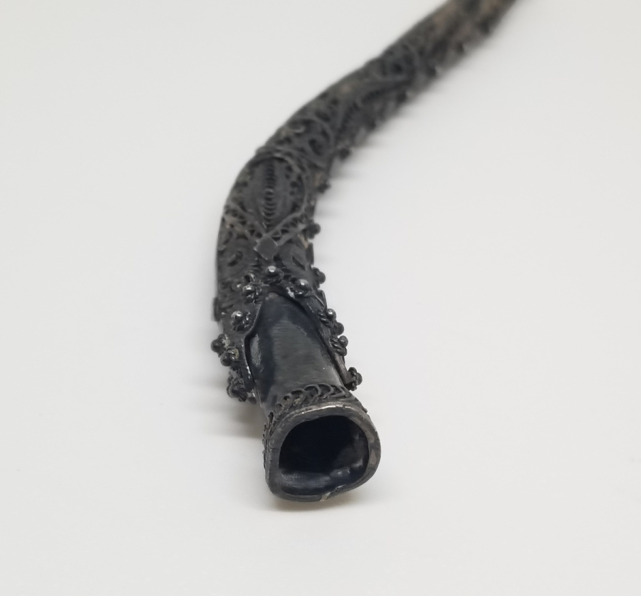 GÜHERZE İŞÇİLİKLİ OSMANLI DÖNEMİ GÜMÜŞ SİGARA AĞIZLIĞI