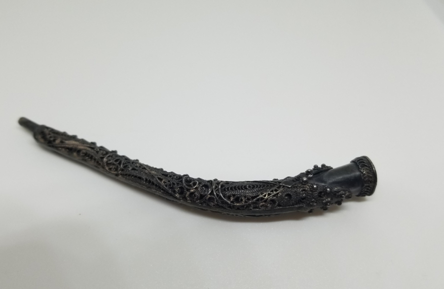 GÜHERZE İŞÇİLİKLİ OSMANLI DÖNEMİ GÜMÜŞ SİGARA AĞIZLIĞI