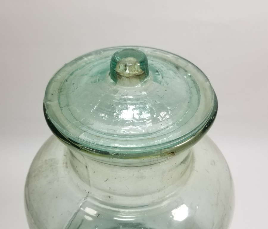 OSMANLI DÖNEMİ KOPARMA İŞÇİLİKLİ CAM ŞEKERCİ KAVANOZU