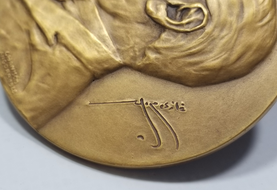 OSMANLICA GAZİ MUSTAFA KEMAL İMZALI BÜYÜK BOY ATATÜRK MADALYON