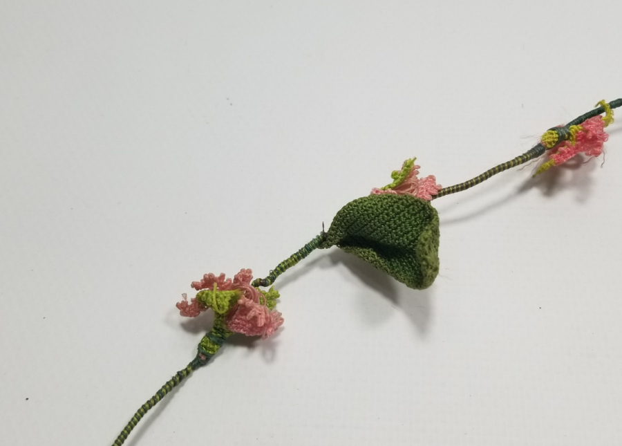 OSMANLI DÖNEMİ İĞNE OYALI KOZAK YÖRESİ NADİR GELİN ÇİÇEĞİ