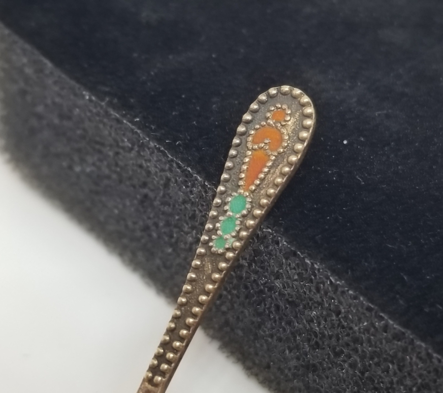 ORAK ÇEKİÇ DAMGALI ANTİKA RUS GÜMÜŞ HAYVAR KAŞIĞI