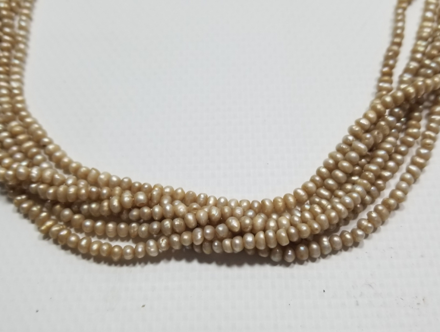 OSMANLI DÖNEMİ BÜYÜK BOY TAM TUR İNCİ GERDANLIK