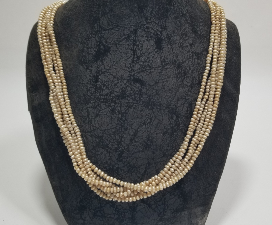 OSMANLI DÖNEMİ BÜYÜK BOY TAM TUR İNCİ GERDANLIK