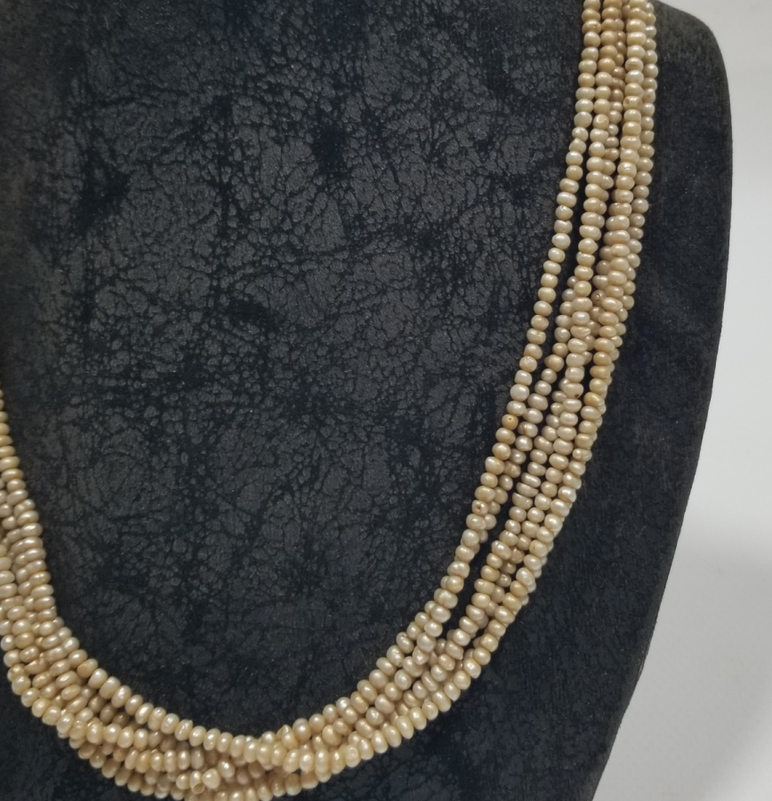 OSMANLI DÖNEMİ BÜYÜK BOY TAM TUR İNCİ GERDANLIK