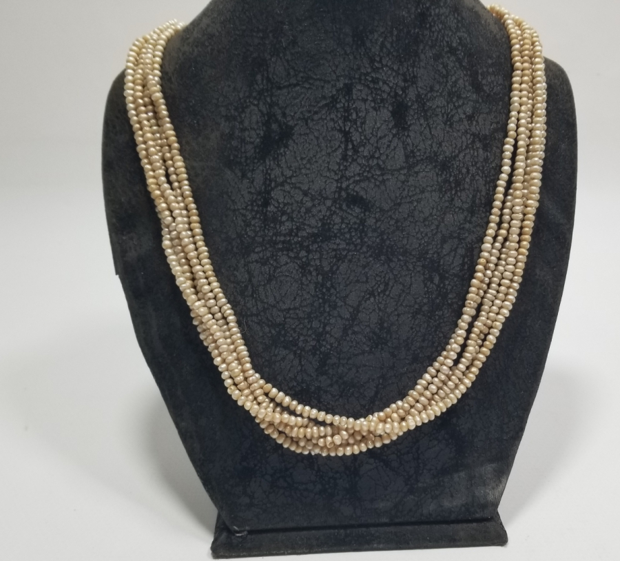 OSMANLI DÖNEMİ BÜYÜK BOY TAM TUR İNCİ GERDANLIK