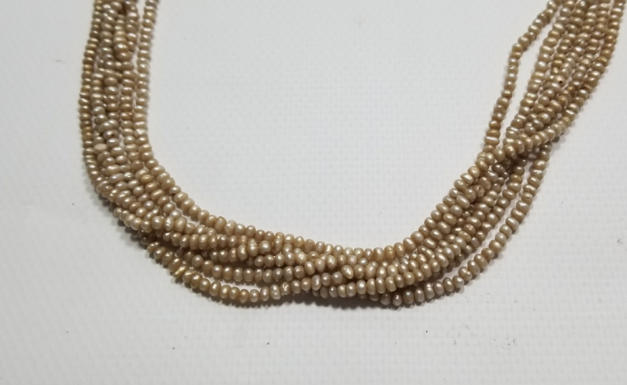 OSMANLI DÖNEMİ BÜYÜK BOY TAM TUR İNCİ GERDANLIK