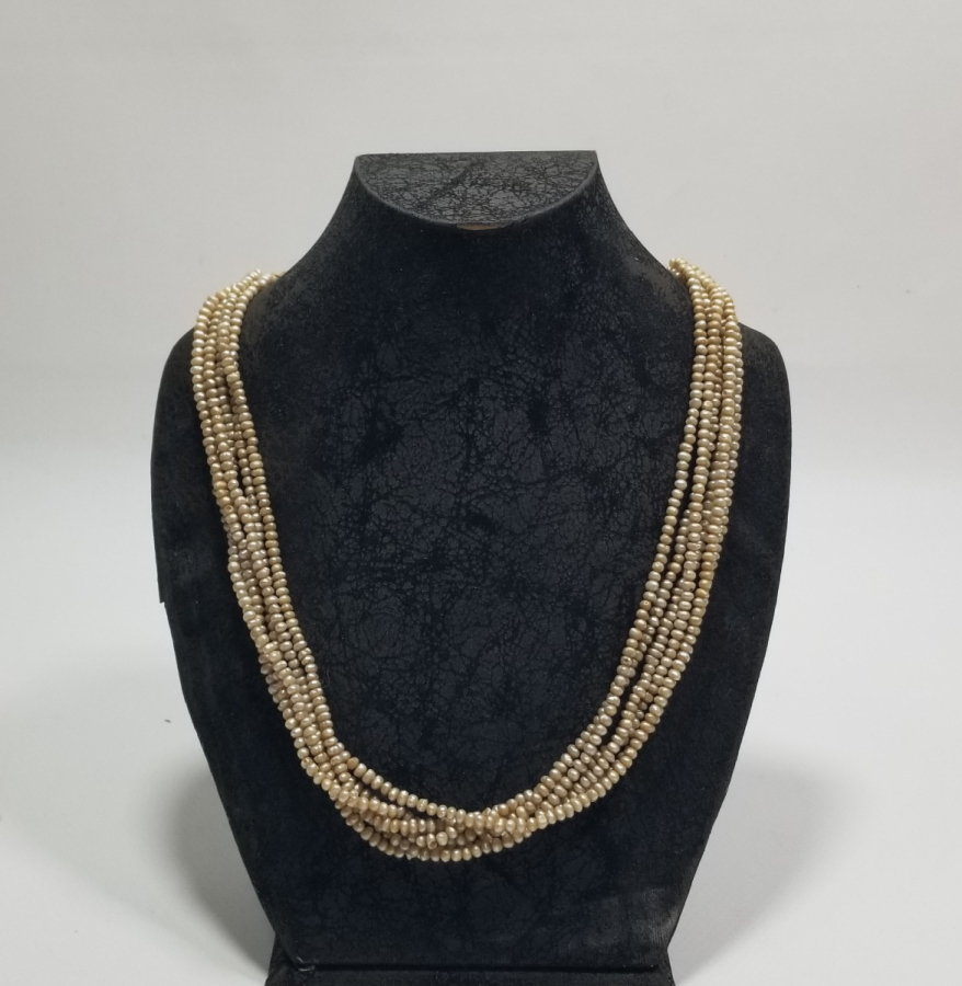 OSMANLI DÖNEMİ BÜYÜK BOY TAM TUR İNCİ GERDANLIK