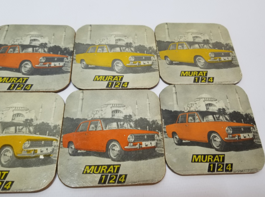 ÖZEL SERİ MURAT 124 GÖRSELLİ BARDAK ALTLIKLARI LOTU