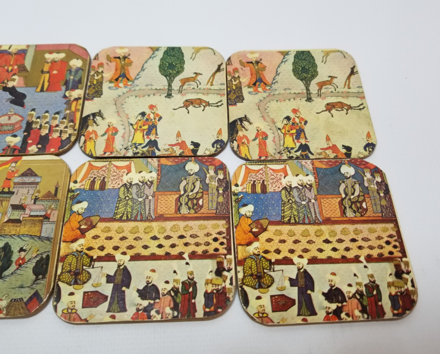 ÖZEL SERİ MURAT 124 GÖRSELLİ BARDAK ALTLIKLARI LOTU