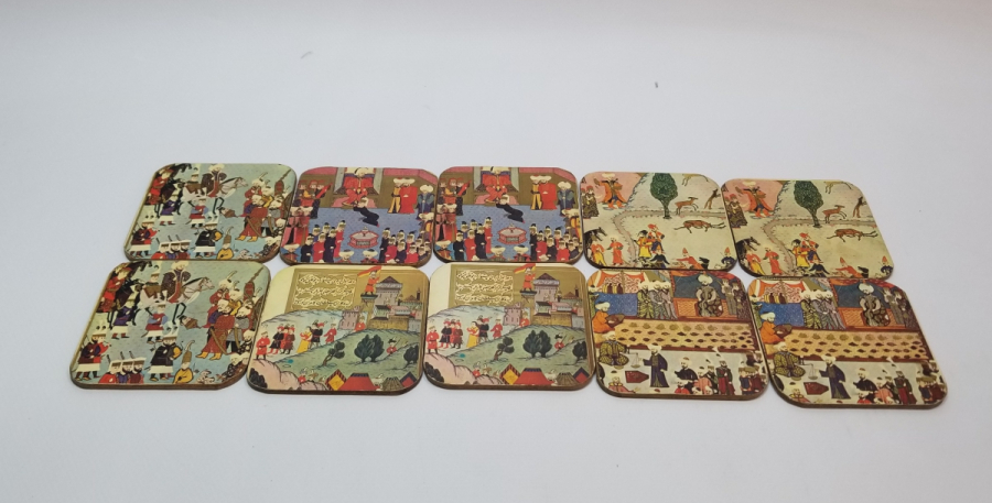 ÖZEL SERİ MURAT 124 GÖRSELLİ BARDAK ALTLIKLARI LOTU