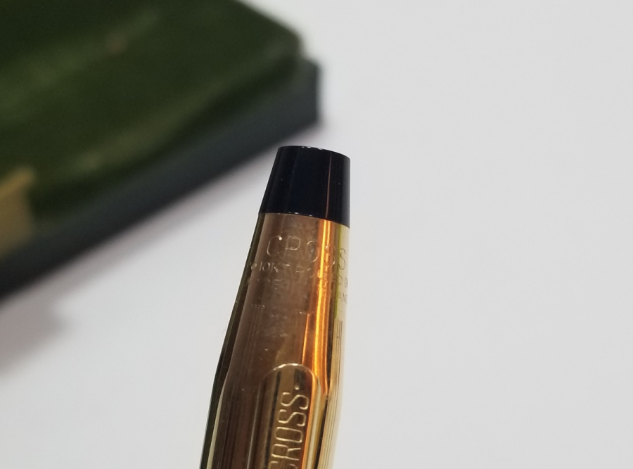 ORİJİNAL KUTUSUNDA ALTIN UÇLU ANTİKA CROSS DOLMA KALEM