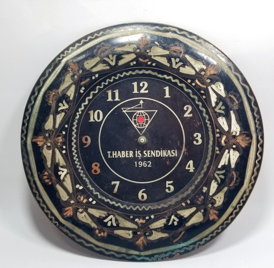 EL YAPIMI ERZİNCAN İŞİ BAKIR DUVAR SAATİ