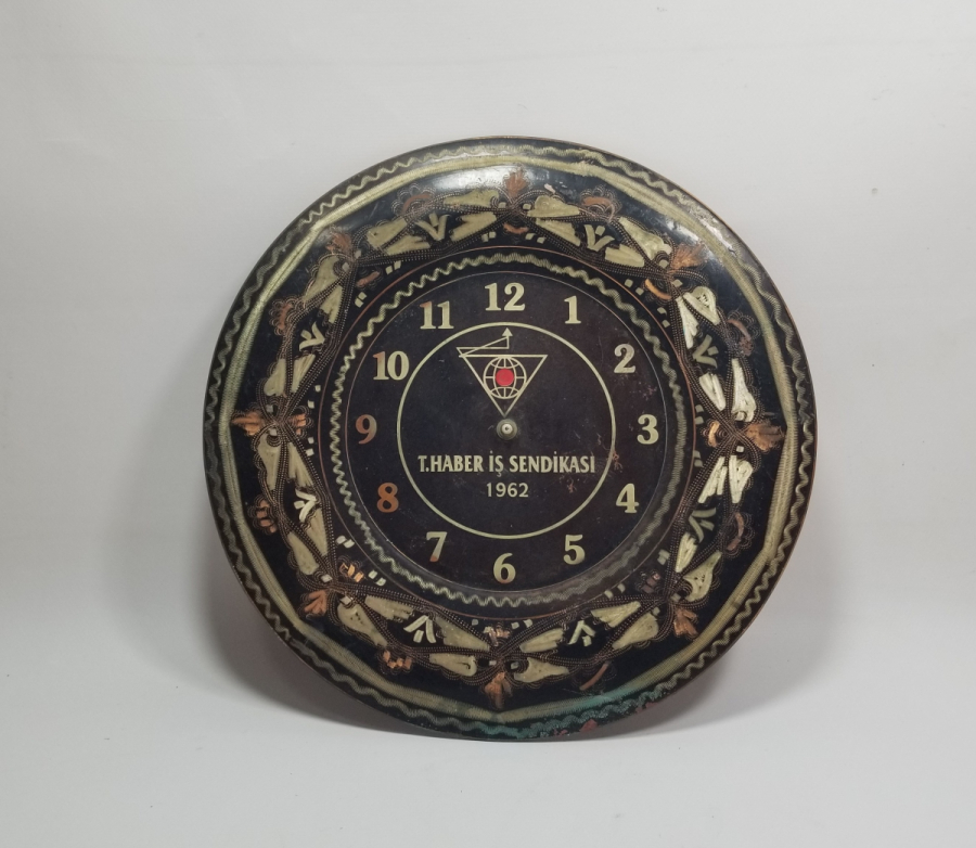 EL YAPIMI ERZİNCAN İŞİ BAKIR DUVAR SAATİ