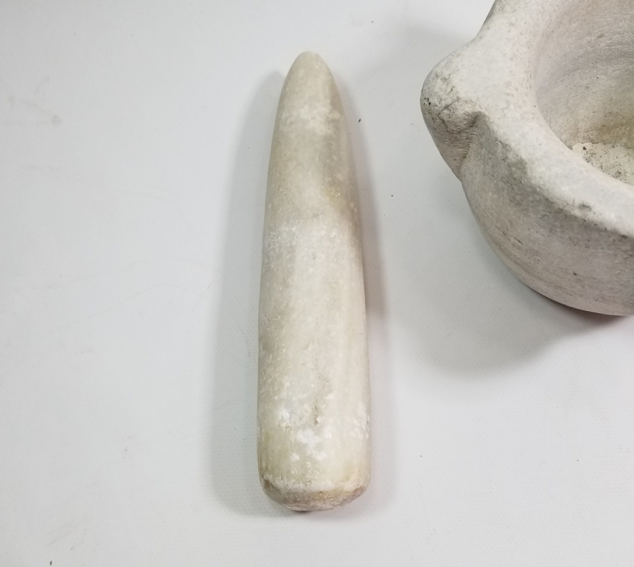 OSMANLI DÖNEMİ ORİJİNAL ELİYLE TEKKE İŞİ MERMER SIKMA DİBEĞİ - ŞİFACI DİBEĞİ