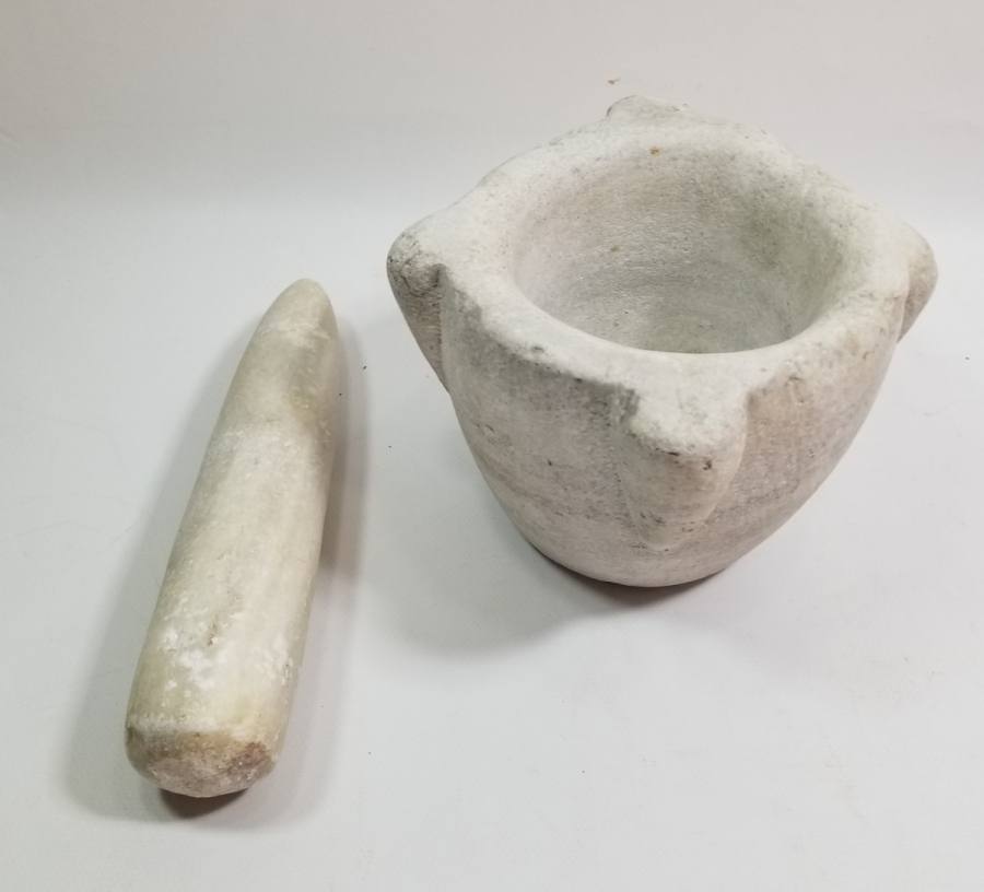 OSMANLI DÖNEMİ ORİJİNAL ELİYLE TEKKE İŞİ MERMER SIKMA DİBEĞİ - ŞİFACI DİBEĞİ