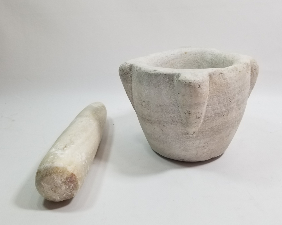 OSMANLI DÖNEMİ ORİJİNAL ELİYLE TEKKE İŞİ MERMER SIKMA DİBEĞİ - ŞİFACI DİBEĞİ