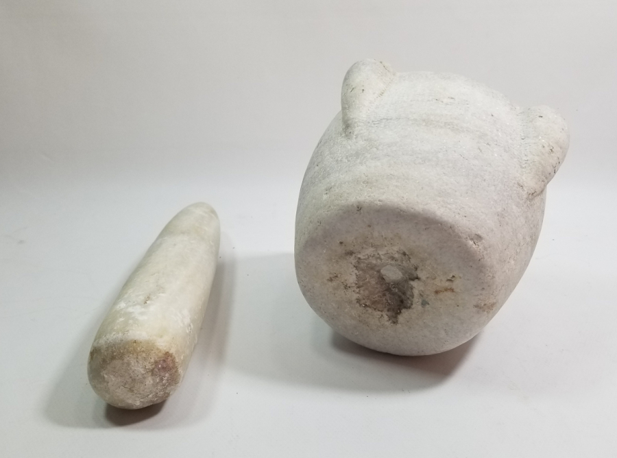 OSMANLI DÖNEMİ ORİJİNAL ELİYLE TEKKE İŞİ MERMER SIKMA DİBEĞİ - ŞİFACI DİBEĞİ