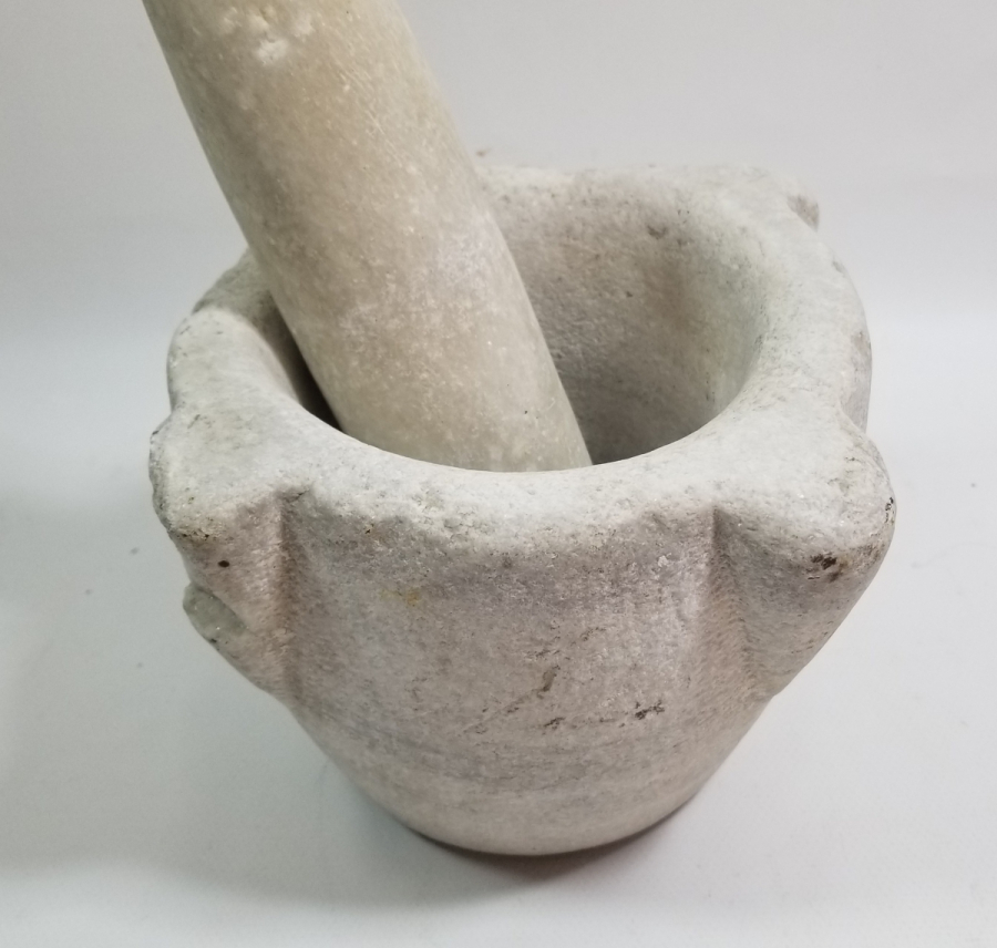 OSMANLI DÖNEMİ ORİJİNAL ELİYLE TEKKE İŞİ MERMER SIKMA DİBEĞİ - ŞİFACI DİBEĞİ