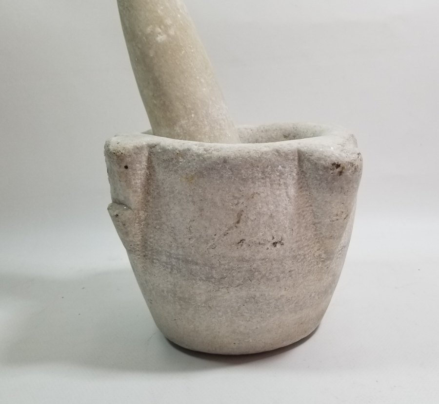 OSMANLI DÖNEMİ ORİJİNAL ELİYLE TEKKE İŞİ MERMER SIKMA DİBEĞİ - ŞİFACI DİBEĞİ