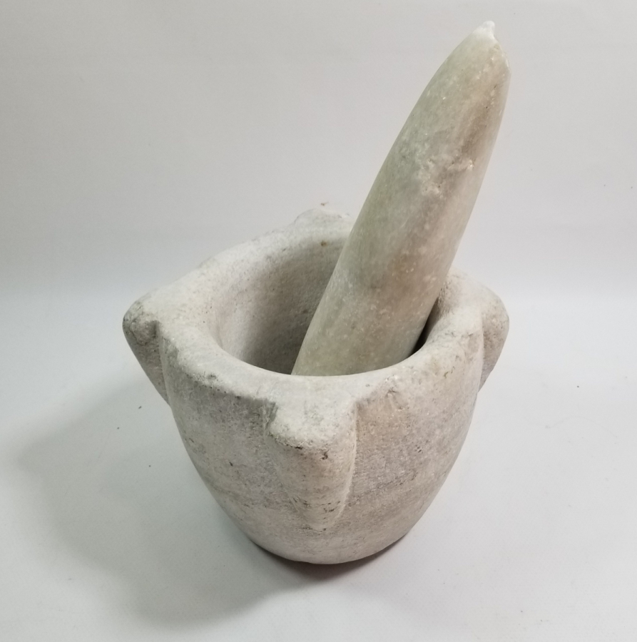 OSMANLI DÖNEMİ ORİJİNAL ELİYLE TEKKE İŞİ MERMER SIKMA DİBEĞİ - ŞİFACI DİBEĞİ