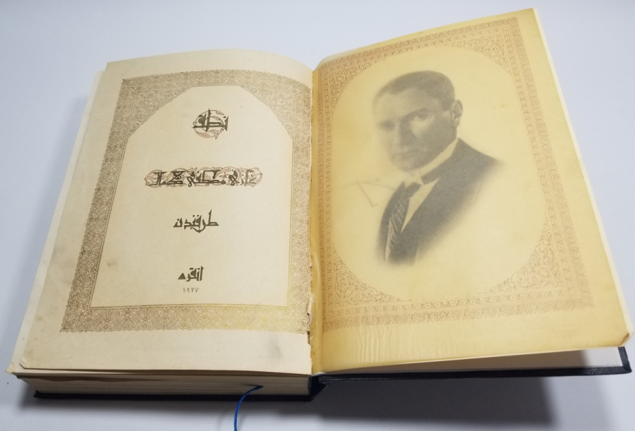 TÜM SAYFALARI ALTIN VARAKLI ÇOK NADİR PROTOKOL BASKI NUTUK - YALNIZCA 335 ADET BASILMIŞ