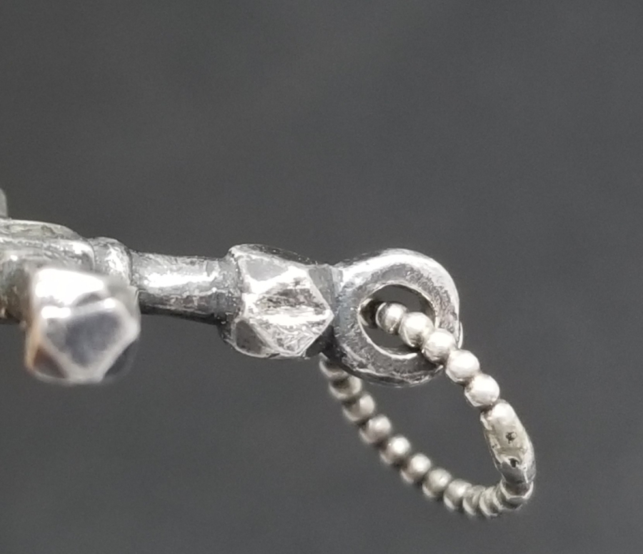 OSMANLI DÖNEMİ EL YAPIMI GÜMÜŞ ERMENİ KOLYE HAÇ