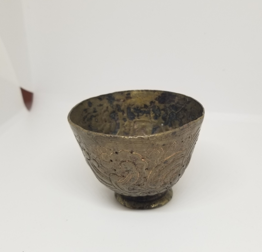 KABARTMA İŞÇİLİKLİ OSMANLI DÖNEMİ TOMBAK FİNCAN ZARFI