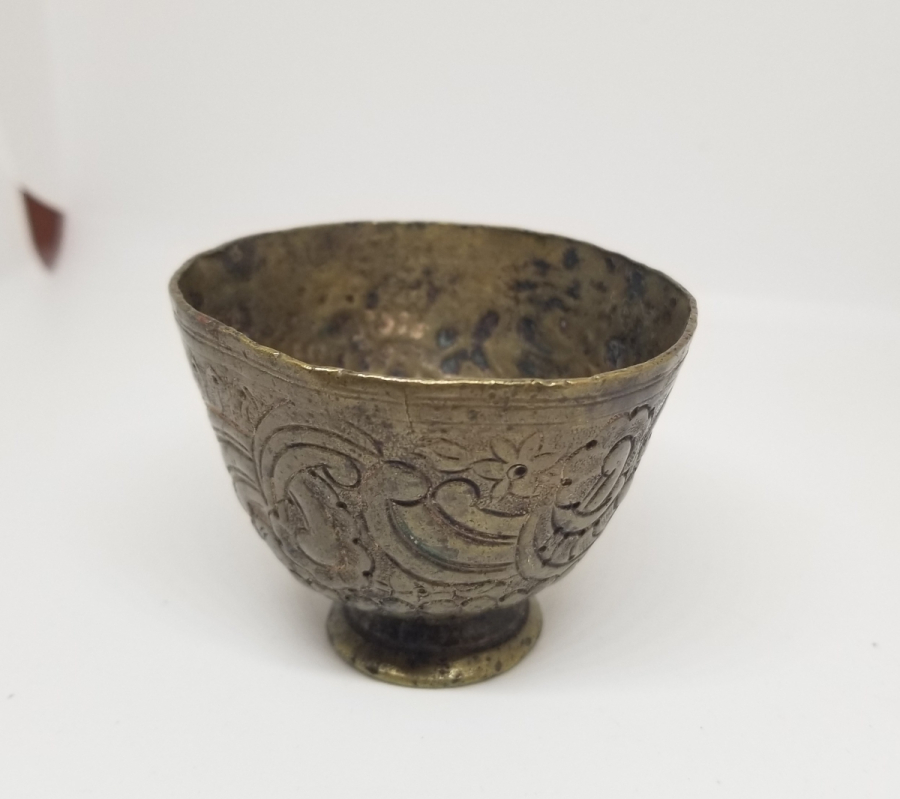 KABARTMA İŞÇİLİKLİ OSMANLI DÖNEMİ TOMBAK FİNCAN ZARFI