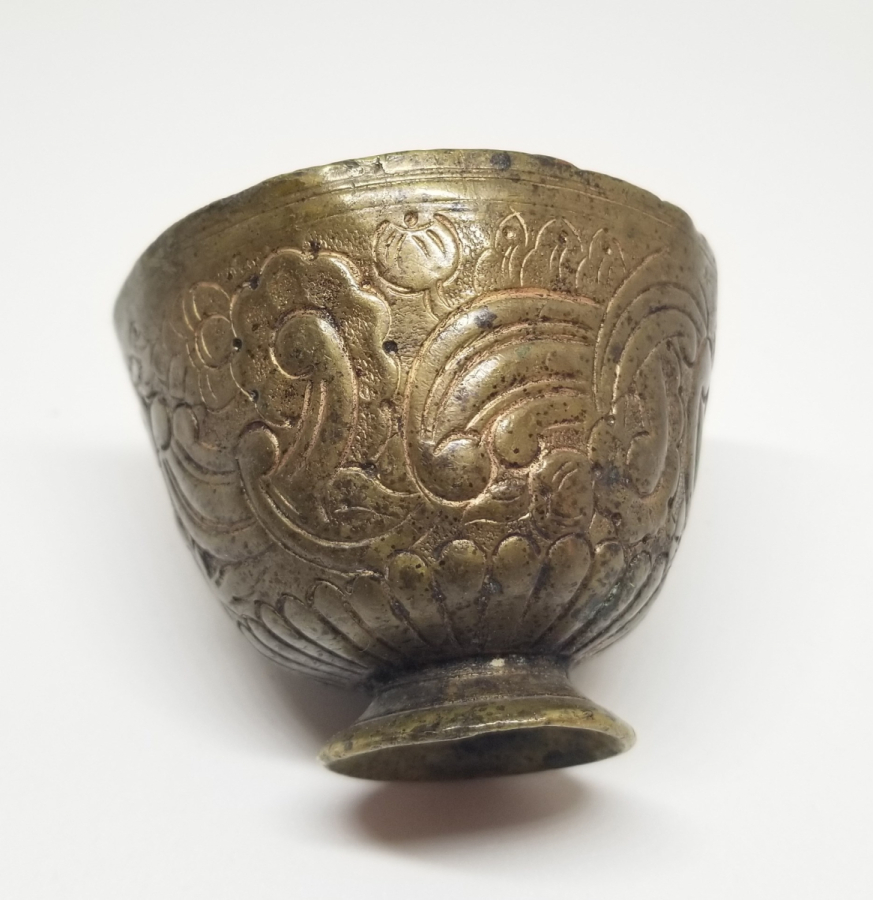 KABARTMA İŞÇİLİKLİ OSMANLI DÖNEMİ TOMBAK FİNCAN ZARFI