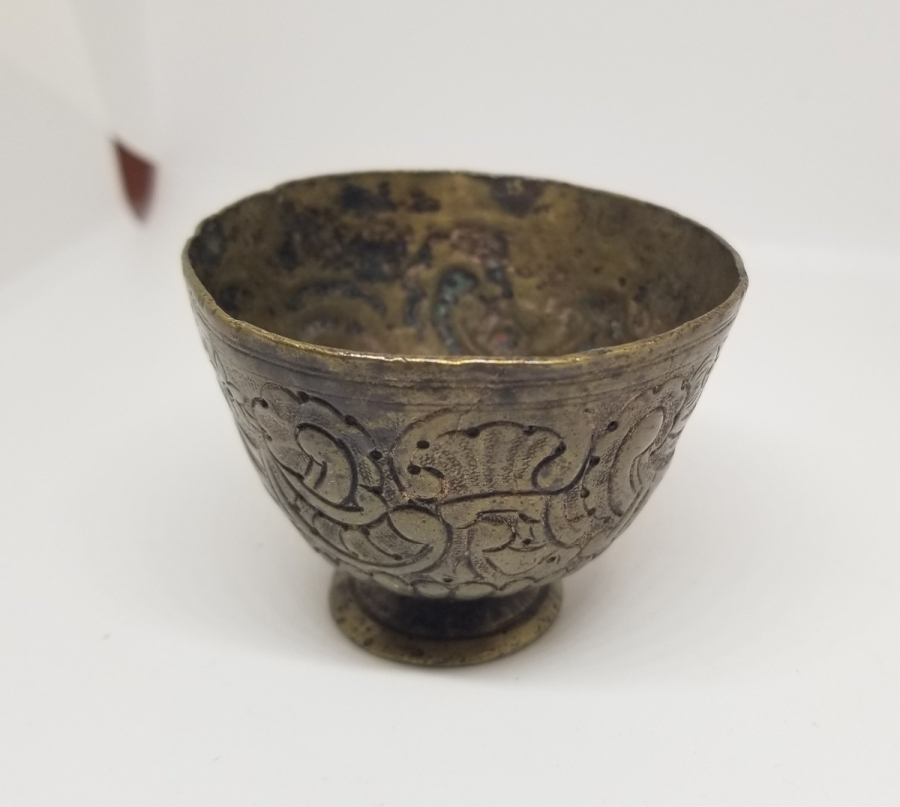 KABARTMA İŞÇİLİKLİ OSMANLI DÖNEMİ TOMBAK FİNCAN ZARFI