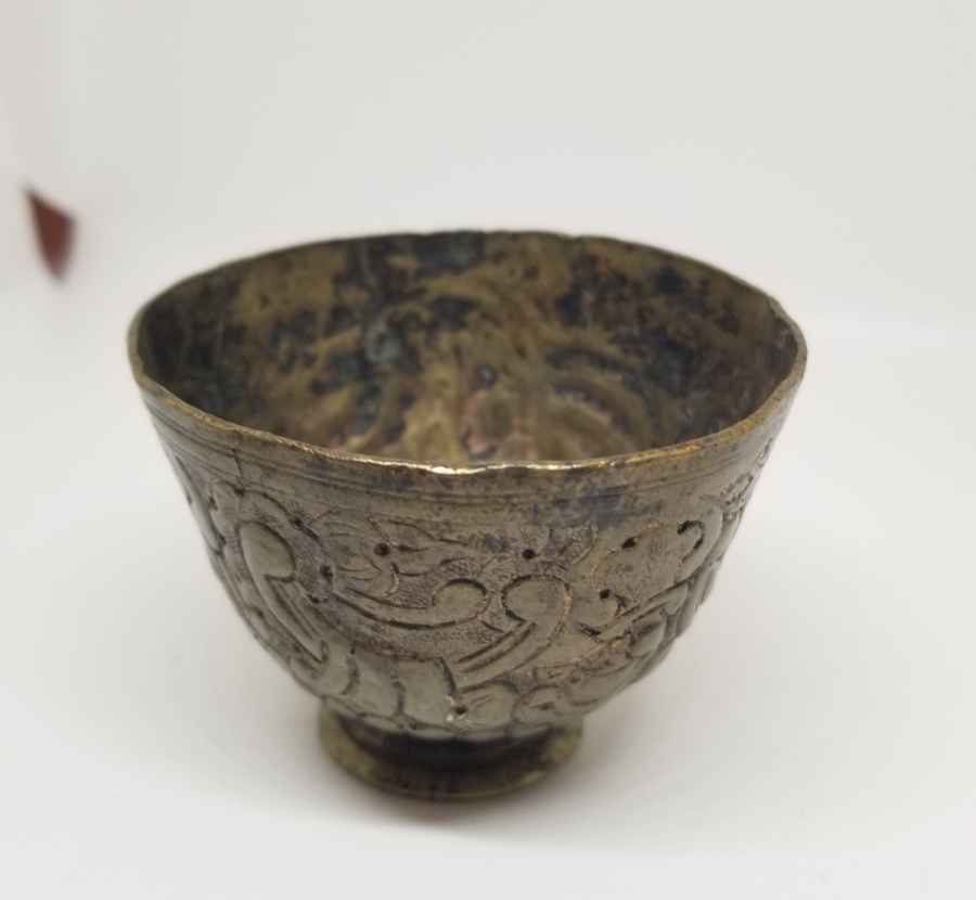 KABARTMA İŞÇİLİKLİ OSMANLI DÖNEMİ TOMBAK FİNCAN ZARFI