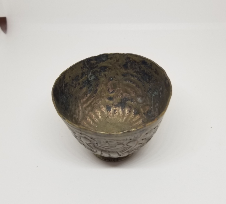 KABARTMA İŞÇİLİKLİ OSMANLI DÖNEMİ TOMBAK FİNCAN ZARFI