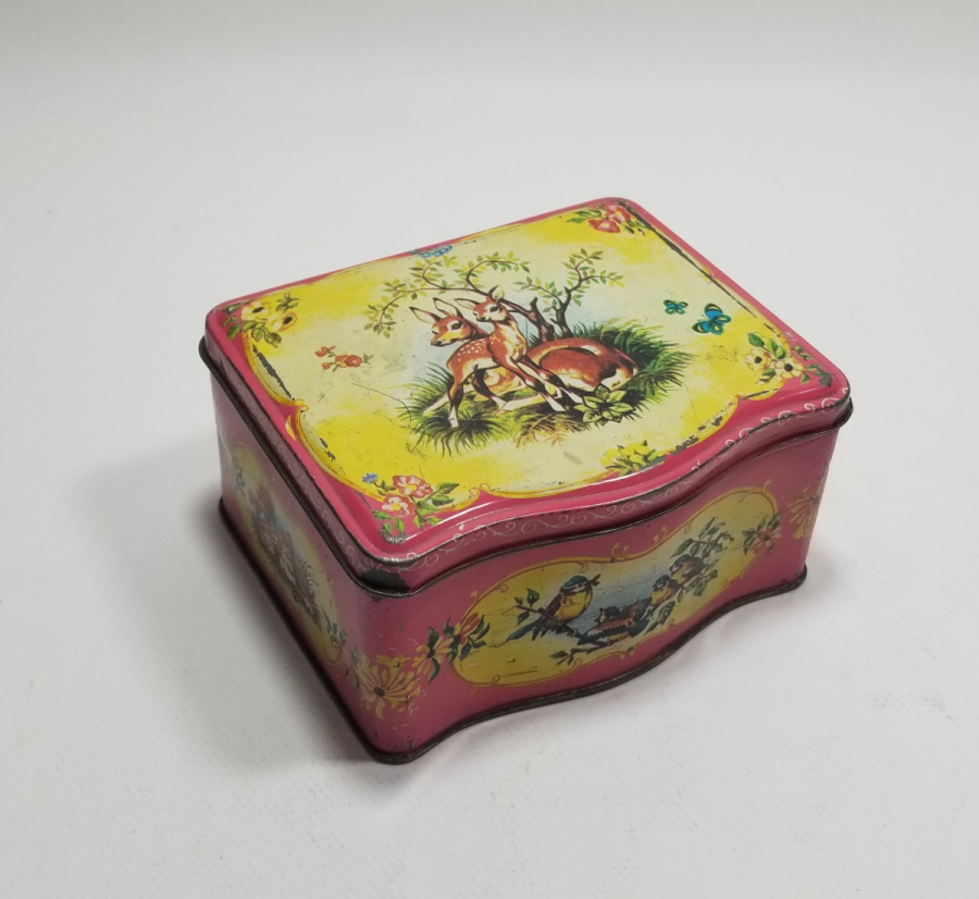 ANTİKA METAL DİKİŞ NAKIŞ KUTUSU