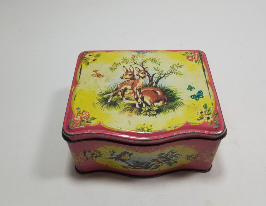 ANTİKA METAL DİKİŞ NAKIŞ KUTUSU