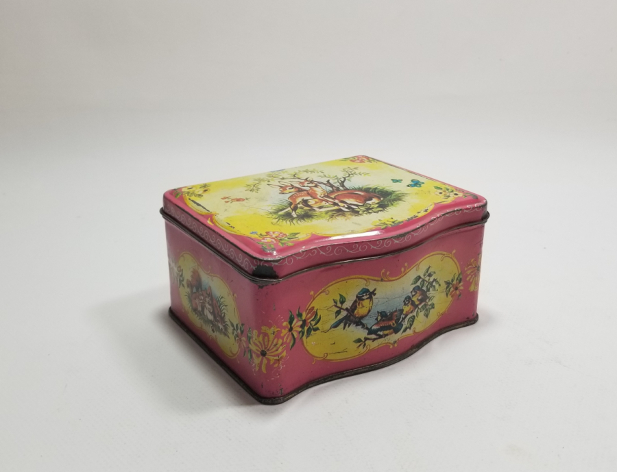 ANTİKA METAL DİKİŞ NAKIŞ KUTUSU