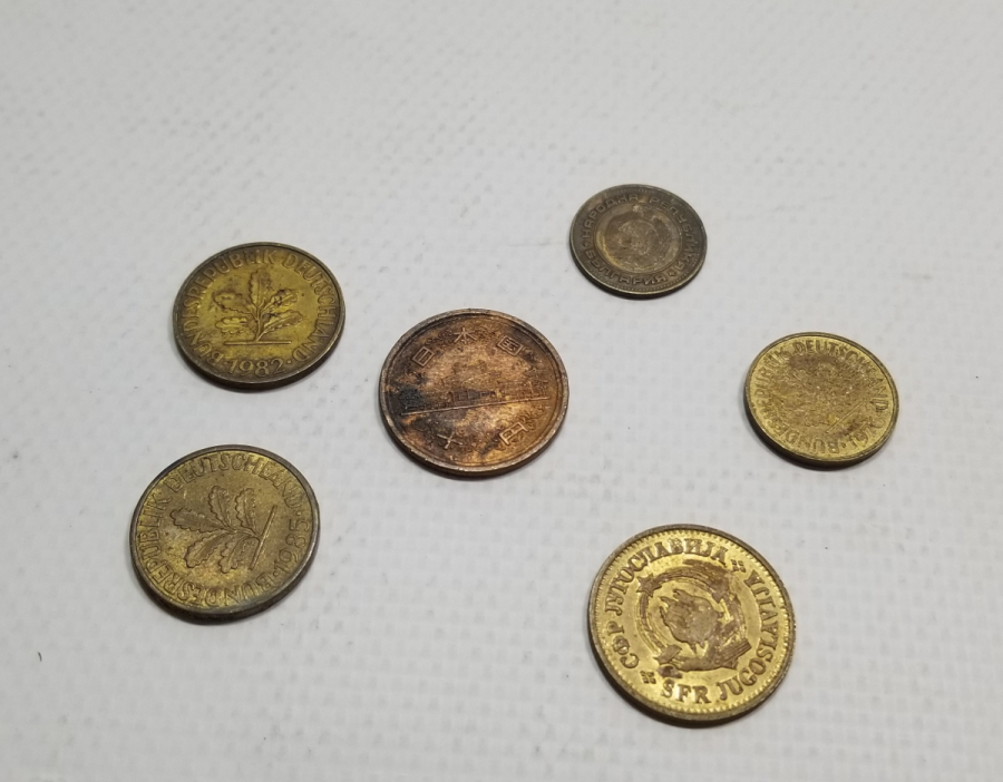 ANTİKA METAL YABANCI PARA LOTU