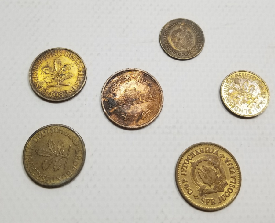 ANTİKA METAL YABANCI PARA LOTU