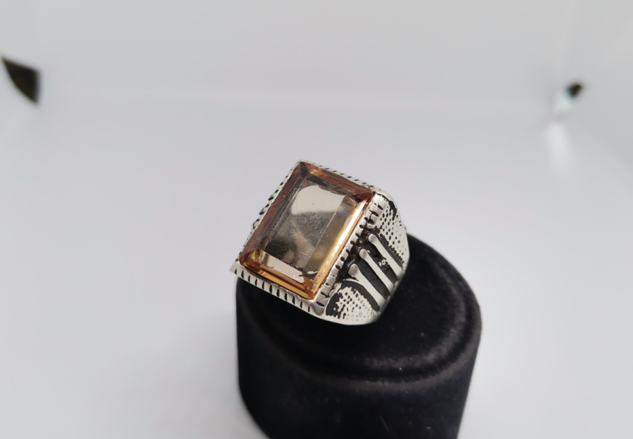 KABARTMA İŞÇİLİKLİ ÖZEL YAPIM GÜMÜŞ YÜZÜK