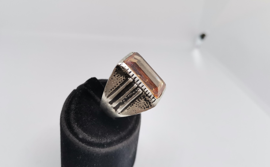 KABARTMA İŞÇİLİKLİ ÖZEL YAPIM GÜMÜŞ YÜZÜK